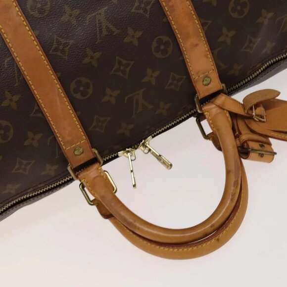 LOUIS VUITTON Monogram Keepall Bandouliere 55 Boston Bag - Picture 8 of 14